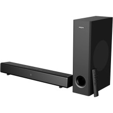 Creative Stage 360 2.1 Soundbar with Subwoofer for TV, PC, Desktop with Dolby Atmos, Surround Sound, HDMI ARC/2.0, Bluetooth, Opt. IN, IR Remote Control