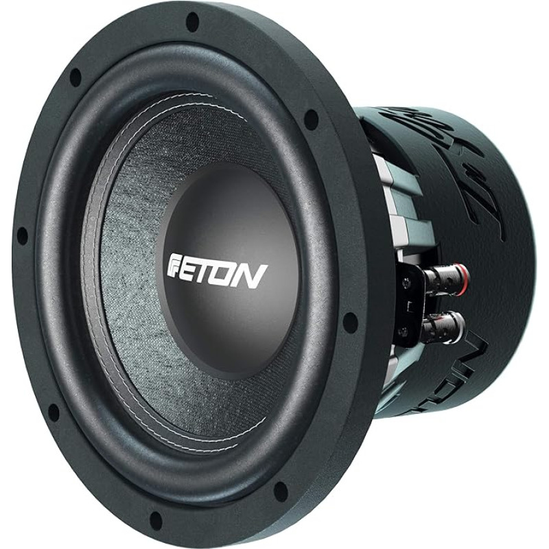 ETON PW 8: Powerful 20 cm / 8 Inch Long Stroke Woofer, Bass for Car, Bass Speaker with Ferrite Magnet, Handmade Paper Diaphragm, 2 x 2 Ohm Dual Voice Coil, 400 Watt