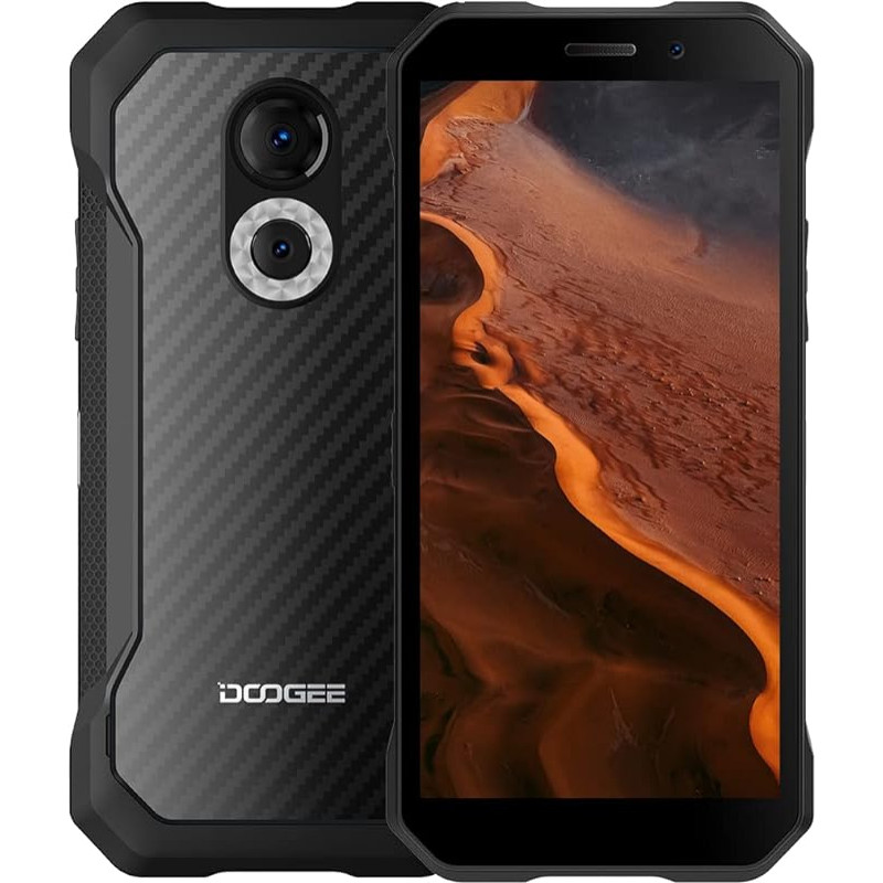 DOOGEE Android 12 Outdoor Mobile Phone without Contract S61, Helio G35 2.3 GHz 6GB + 64GB, 20MP Night Vision Camera, IP68 Smartphone, Robust, Waterproof, 6.0 Inch HD+ Screen, Dual SIM, 5180 mAh, GPS