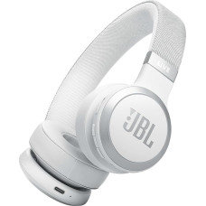 JBL Live 670 NC - Bluetooth On-Ear Headphones with Adaptive Noise Cancelling - Wireless Earbuds with JBL Signature Sound and Voice Assistant - Long Music Enjoyment for up to 65 Hours - White