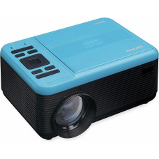 Lenco LPJ-500 - Bluetooth Projector - Mini Projector - DVD Player - 2800 Lumen - 30,000 Hours Life - Full HD - Bluetooth 5.0-2 x HDMI - USB - SD Port - AV-in - VGA - Blue