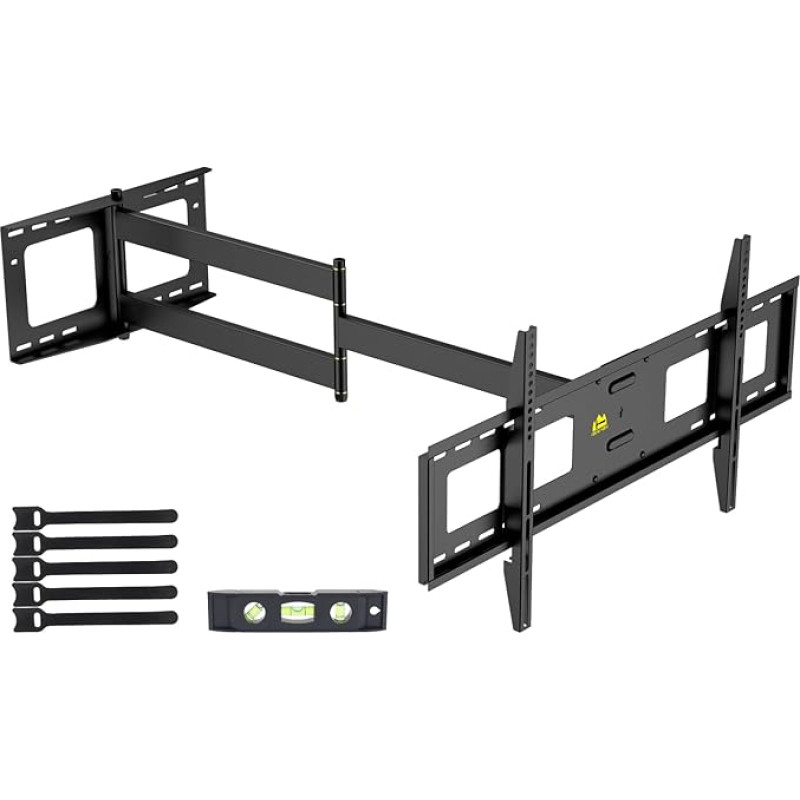 FORGING MOUNT TV Wall Mount with 1090 mm Long Arm Swivelling Tilting TV Mount for 50-90 Inch Flat & Curved TVs or Monitors up to 50 kg, Max VESA 800 x 400 mm