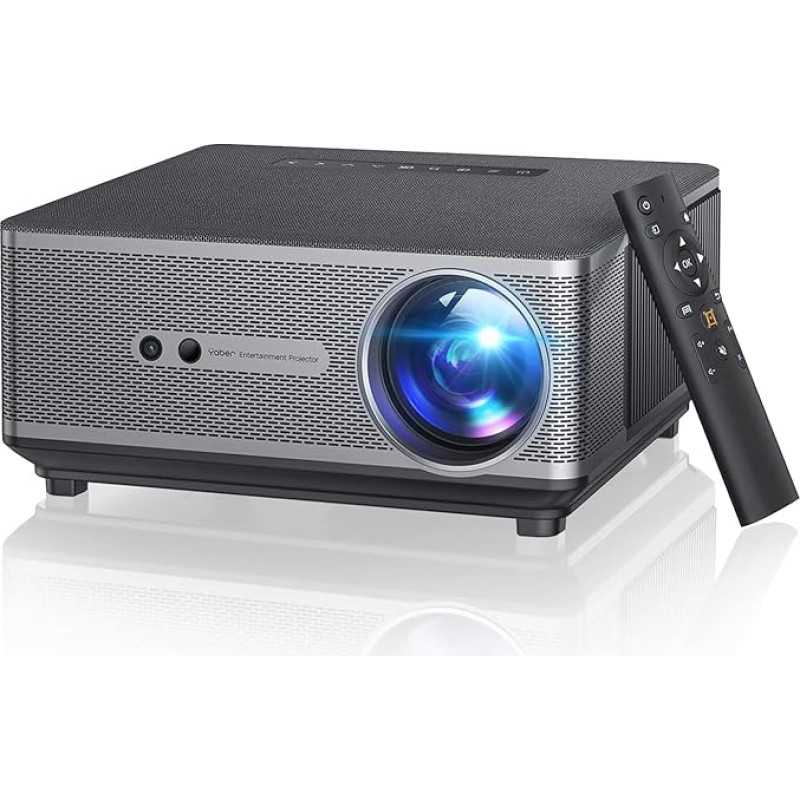 Auto Focus/Trapezoidal Correction: 1080P Full HD Projector 4K Supports WiFi6 Bluetooth Home Cinema Projector, YABER 650 ASIN Video LED Projector Sealed Dustproof, Compatible with Smartphone/TV