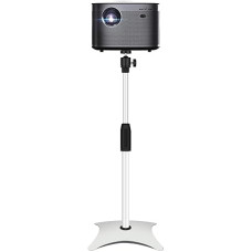 Drsn Four-Corner Floor Stand Projector Tripod, Stable Hold, Adjustable 70-125 cm, 3 kg Load Capacity, 1/4 Inch Compatible, 360° Rotating Ball Head, Stand for Small Camera, Webcam, Projector, GoPro