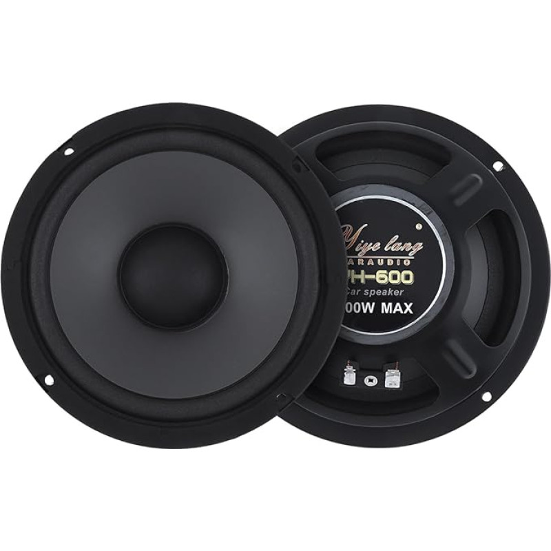 Shkalacar 1 Pair 6.5 Inch Car Stereo Speakers, 600 W HiFi Speaker with 2-Way Speaker, Car Stereo System for Perfect Sound Quality