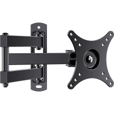 TV Swivel Wall Mount, Tilt and Swivel TV Wall Mount for 10 - 35-inch Flat & Curved TVs or Monitors up to 20 kg, VESA 100 x 100 mm / 75 x 75 mm