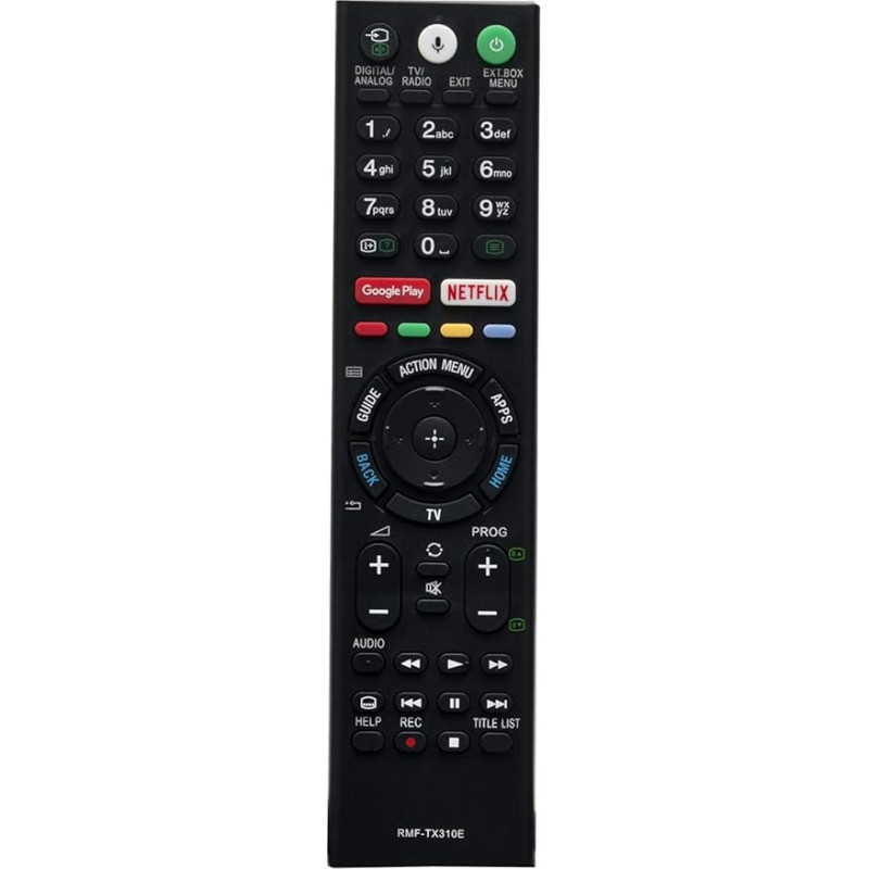 VINABTY RMF-TX310E Replacement Remote Control for Sony TV KD-49XF8796 KD-49XF9005 KD-55XE8096 KD-55XE8396 KD-65XF8796 KD-65XF9005 KD-70XF8305 KD-75 XF859finfin6 KD-43XF8599 KD-43XF8796 KD-49XE8004