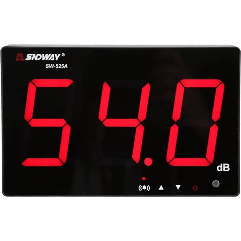 Lazmin 30~130dB Sound Level Meter Digital Decibel Meter with 9.6 Inch LCD Display, Accuracy 1.5dB Wall Mounted