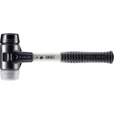 Halder 3723050 Rubber/TPE-Mid Soft-Face Mallet with Reinforced Cast Steel Housing, Multi-Colour, 50 mm