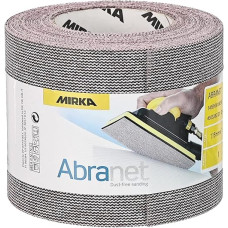 Mirka Abranet 545BY001803R Mesh Sanding Roll 115 mm x 10 m Velcro / Grain P80 / 1 Roll / for Sanding Wood, Spatula, Varnish, Plastic