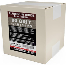 #90 vidutinio grūdėtumo aliuminio oksidas - 12 svarų - smėliavimo priemonė smėliasrovėms, smėliavimo pistoletams ir smėliavimo spintoms