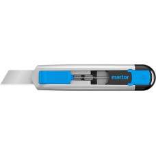 MARTOR SECUNORM 540 Safety Knife with Blade Retract, Professional Cutter Knife, Long Blade, Aluminium, Right and Left-Handed Users, Production, GS Tested