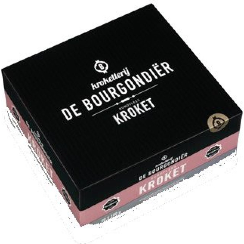 De Bourgondier Beef Croquettes Pack of 20 x 100 g I Round Vleeskroket from Holland I TK Snacks I Kroketjes I Suitable for Fritesue