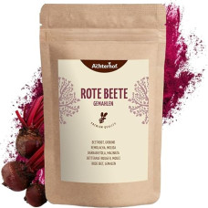 Beetroot Powder 250 g Earthy, Savoury and Sweet, Raw and Cooked Use, Ideal for Colouring Food, by Achterhof