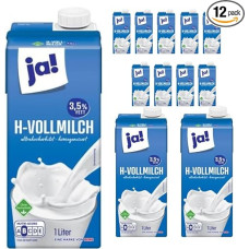 Yes! Milk 3.5% Fat Delicious Cow Milk per Pack 1 Litre 12 Pieces Cow Milk x 12 Pack