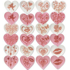 Günthart Sugar Hearts with Motif Pink and White 132 g