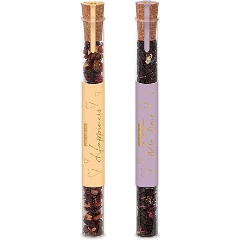 2 arbatų rinkinys Vaisinė saldžiarūgštė aromatinė vaisinė arbata ir juodoji arbata Dovana moterims, draugėms ir geriausioms draugėms Dovana nuo streso, skirta atsigauti ir atsipalaiduoti