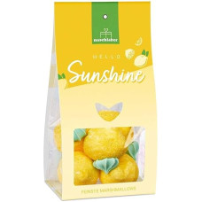 Hello Sunshine Marshmallows 80 g Lemon Shaped Marshmallows Summer Candy in Gift Box Refreshingly Sweet & Sour Gift for Spring, Summer & Good Mood