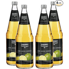 Niehoffs Vaihinger Lime Juice 1L VDF Set of 4 with Deposit Reusable