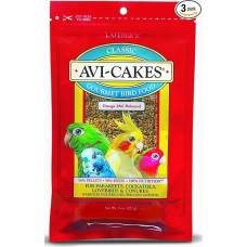 Lafeber (3 Pack) Avi-Cakes Classic Gourment Bird Food 8 oz Nutritious Foraging