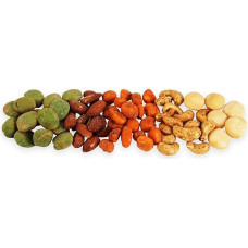 Spicy Nut Mix, Macadamia, Smoky Almonds, Wasabi, Peanuts, Cashew Nuts, Giant Corn, Spicy Spicy Premium Quality 500 g
