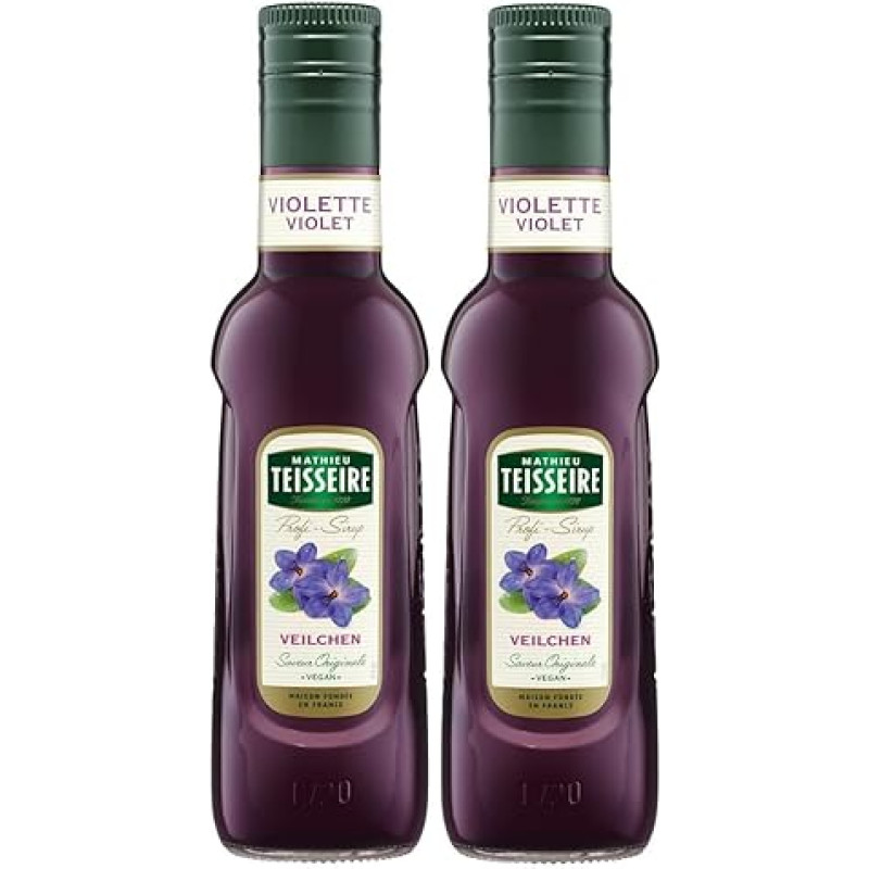 Mathieu Teisseire Beverage Syrup Violet 0.25 L Cocktails (Pack of 2)