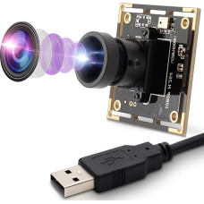 Mermaid Full HD 1080P USB kameros modulis su mikrofonu, IMX323 jutiklis Mažo liukso kameros plokštė Mašinų matymo kamera USB 2.0 UVC kamera Plug and Play