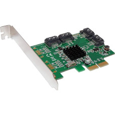KALEA-INFORMATIQUE© Controller Board PCI Express (PCI-E) 4 Ports Sata 3 (III) Marvell Chipset 88SE9230 RAID 0 / 1 / 10
