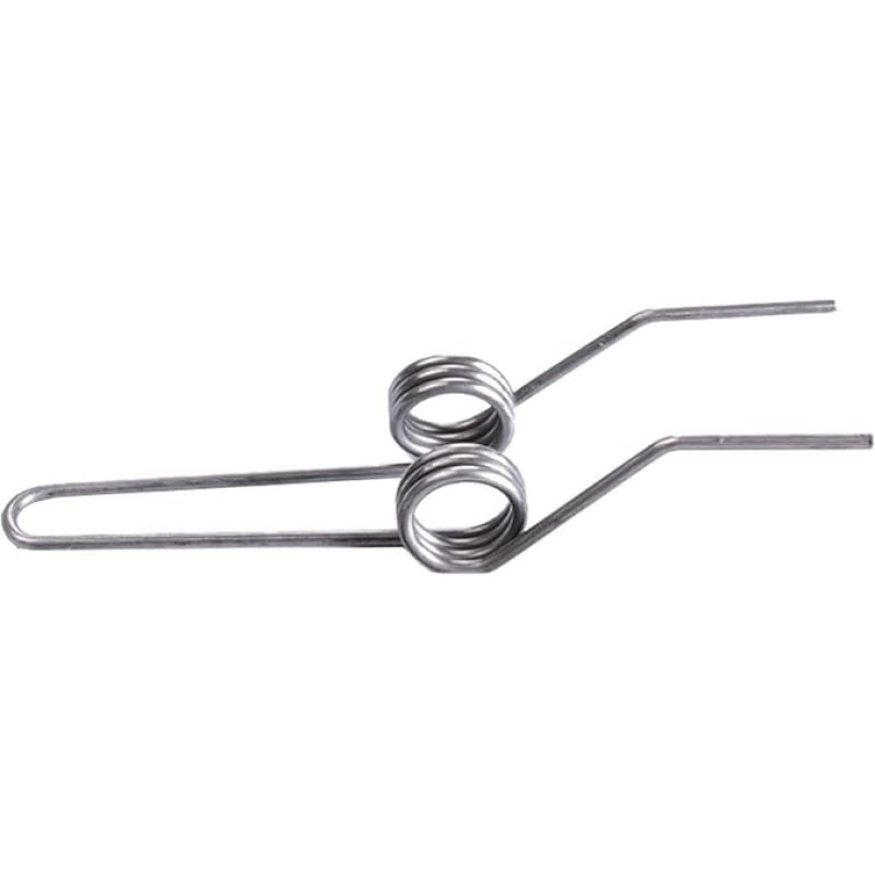 COQALINEX Kleine Feder, Torsionsfeder, T-Feder, 2 Stück, Drahtdurchmesser 2,0 mm, Federstahl, doppelter Torsionsfeder-Ausgangsdurchmesser 16 mm(A)