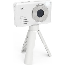 inaepeak 4K 64MP skaitmeninis fotoaparatas, 2,8 colių LCD kompaktiškas vaikų skaitmeninis fotoaparatas, 18 kartų skaitmeninio priartinimo fotografijos fotoaparatas su laikikliu, įkraunamas nešiojamas skaitmeninis fotoaparatas 