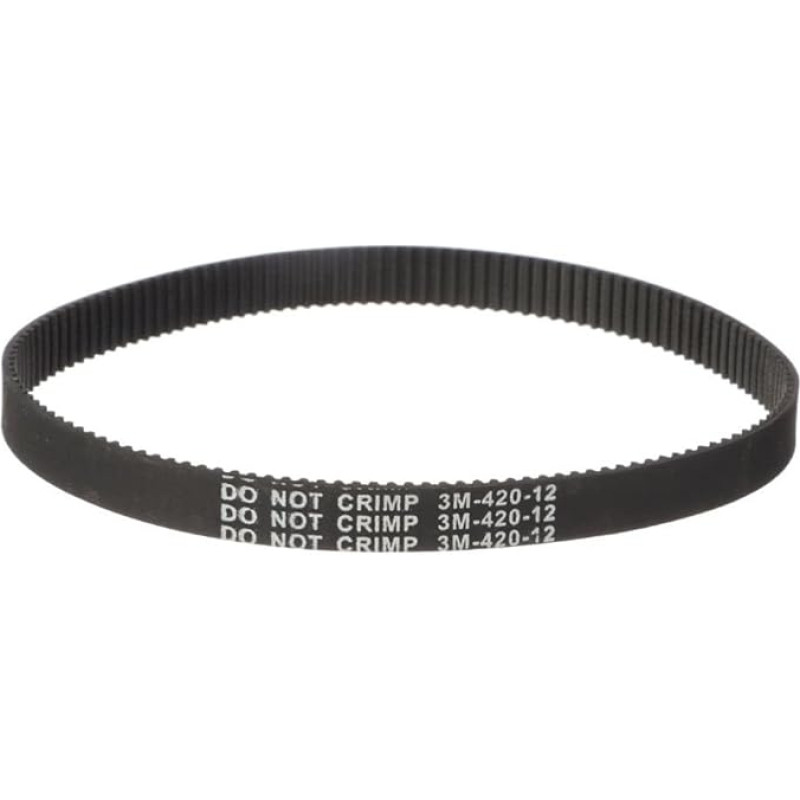 GatherTOOL 1 x Elektrinis paspirtukas 3M 384 12 pavaros diržas Diržas HTD 3m-384-12 5M-535-15 Guminė juoda pavaros juosta E-Scooter (Spalva: 420 mm)