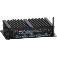WEIDIAN Industrial PC Fanless i7 8550U Fanless Mini PC Win 11, 8GB RAM 256GB SSD PC i7 Fanless Support 6*COM(RS232 RS485) 4K 3*Displays (HD DP EDP) 2*LAN 8*USB LPT WiFi &BT Linux Industrial Office