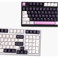 Baltos violetinės spalvos klavišų dangtelių rinkinys 