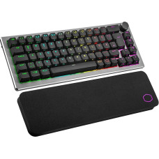 Cooler Master CK721 Mechanical Keyboard - Keyboard with 65% Layout, TTC Switch, RGB Lighting per Button, Hybrid Wireless Technology, Precision Wheel - Space Grey, DE - QWERTZ