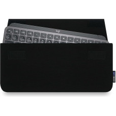Adore June Keeb Protective Case Compatible with Logitech MX Keys Mini and Logitech MX Keys Mini Mac, Practical Fabric Keyboard Carry Case - Black