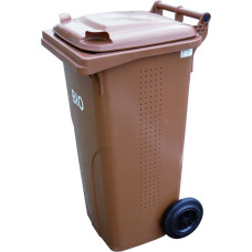 Europlast Austria BIO atliekų ir maisto atliekų konteineris ATESTY - rudas 120L BIO