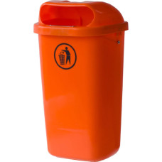 Europlast Austria DIN 50L miesto atliekų dėžė stulpui arba sienai - oranžinė