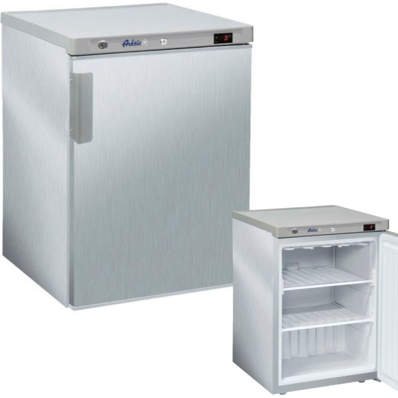 Arktic Undercounter stainless steel freezer cabinet from -23 to -18C 200 l 111 W Budget Line - Hendi 236079