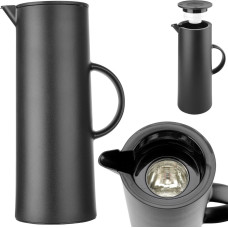 Hendi Vacuum jug thermos with push button and glass insert 1 l - 449615