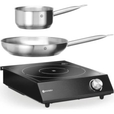 Hendi Portable cooking set induction stove saucepan frying pan 3500 watts