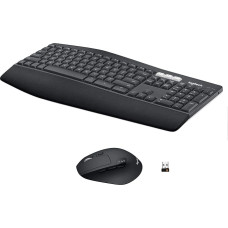 Logitech MK850 Wireless Keyboard Performance mouse set, Bluetooth & 2.4 GHz connection via USB receiver, multi-device, 24 to 36-month battery life, palm rest, German QWERTZ layout