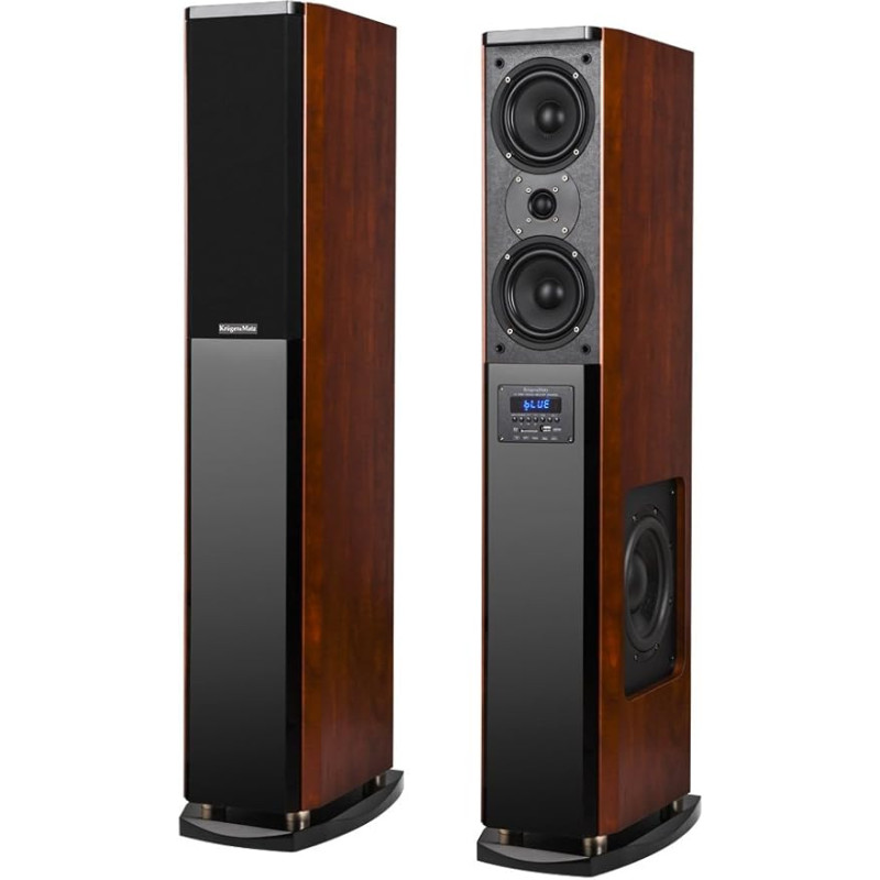 Kruger & Matz KM0512 250 W Active Speaker Set 2.0 – Brown/Black