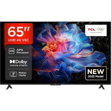 TCL 65V6C 65 Inch Direct LED TV, 4K HDR TV, Smart TV with Google TV (Dolby Audio, Motion Clarity, Compatible with Google Assistant & Alexa)