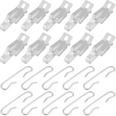 Briny River 90 Piece De-Icer Roof Clips Spacer Set Heating Cable Clips for Hanging Outdoor Lights 44 x 13 x 12.6 mm 47 x 10 mm