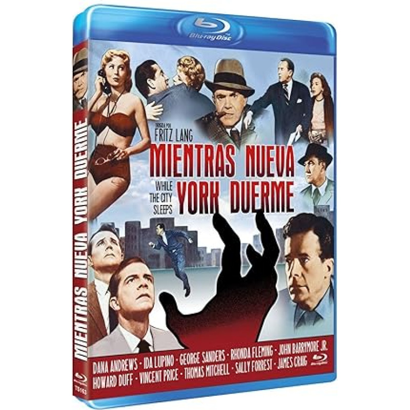 While The City Sleeps Mientras Nueva York Duerme Blu ray (Lietuvių kalba) (Kein Deutsch Untertitel)