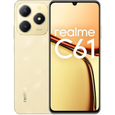 realme C61 Smartphone 4G 6+128GB Battery 5000mAh Eye Comfort Display 90Hz Powerful Octa-Core Chipset 50MP AI Camera AI Expansion Motor Sparkle Gold (No Adapter)