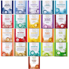 Original Ronnefeldt Tea Teavelope All Stars Tasting Set - All 22 Types of Tea - Tea Bag Tea Leaves Gift Set for Christmas | Aromatic