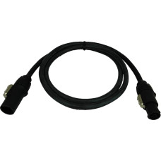 NWP PowerCON True1 TOP Extension Cable 1.5 m to PowerCON True1 Top Socket - 3 x 1.5 mm² - Rubber Hose Cable - Left Cable