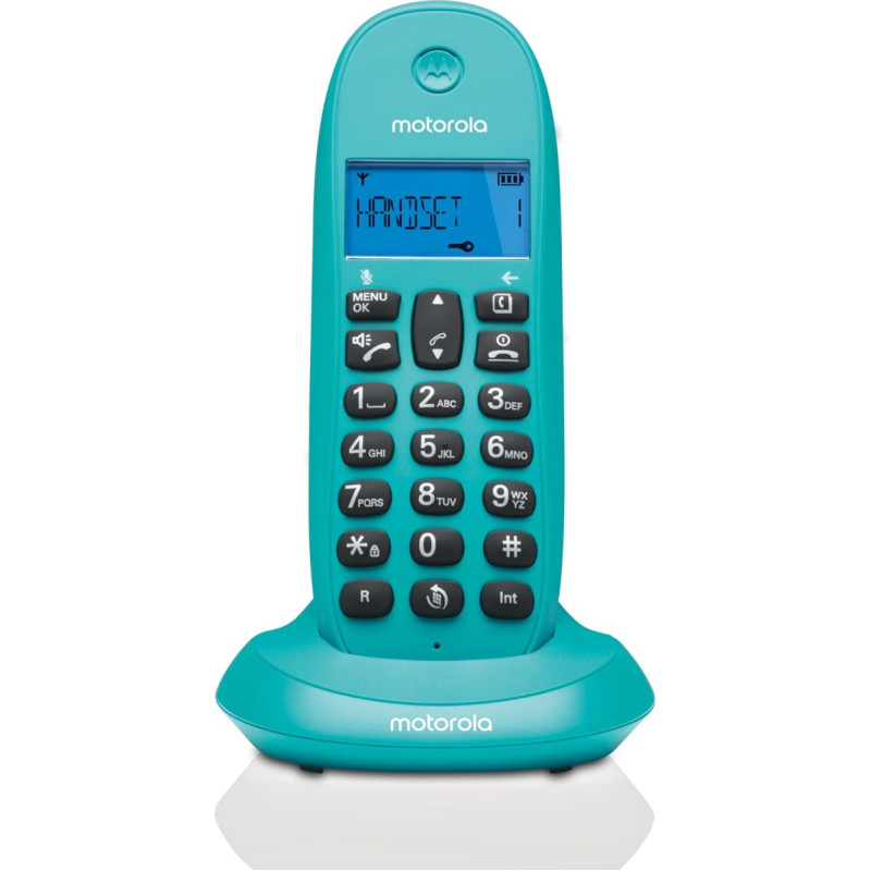 Telefono Inalambrico DECT MOTOROLA C1001 Turquesa