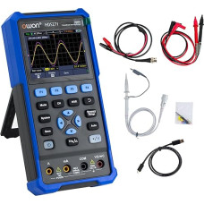 OWON HDS271 Vieno kanalo rankinis osciloskopas, 3-in-1 70 MHz dažnių juostos pločio, nešiojamas 1 kanalo skaitmeninis osciloskopas, 24000 skaitmenų su C tipo USB ir 3,5 colio LCD ekranu (osciloskopas + multimetras +